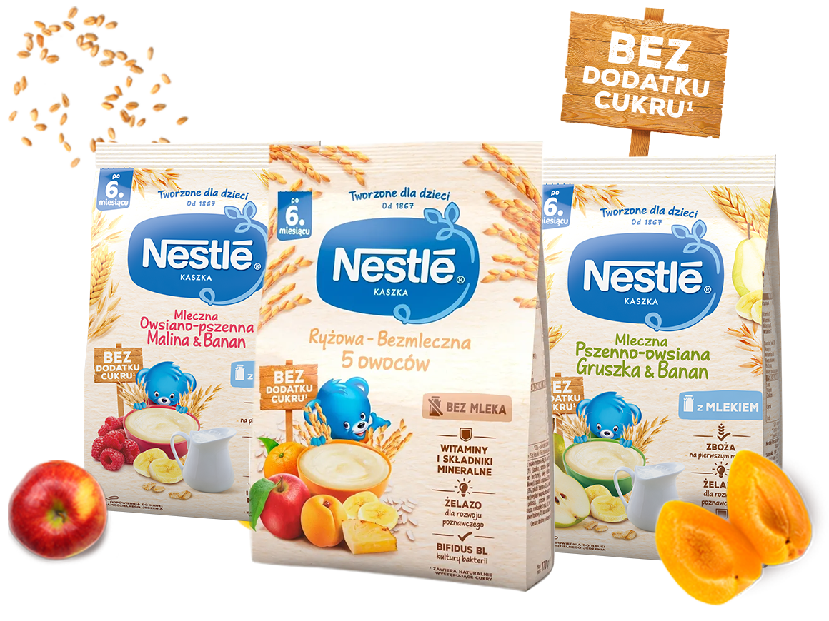 Kaszki Nestlé dla niemowląt i małych dzieci Nestlé Baby&Me